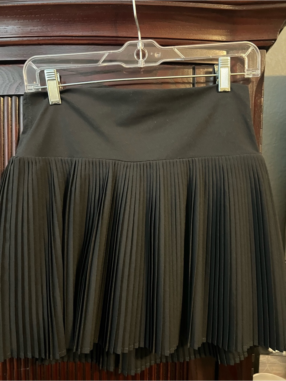 JoyLab Black Pleated Skater Skirt